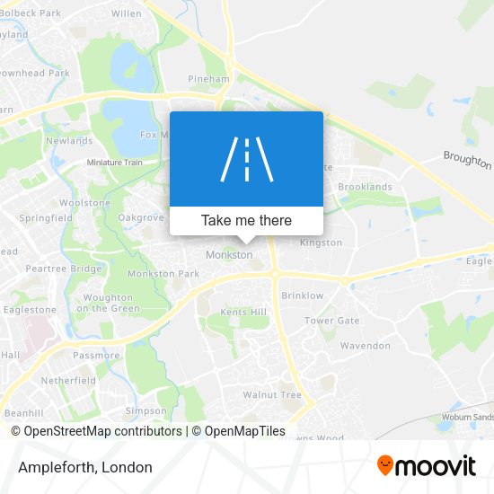 Ampleforth map