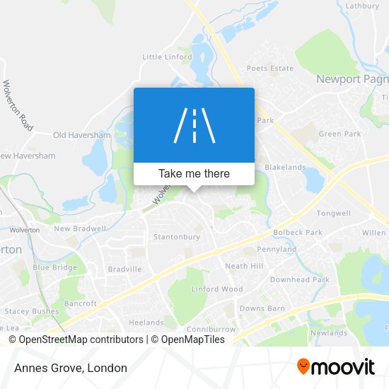 Annes Grove map