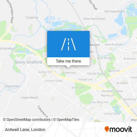 Ardwell Lane map