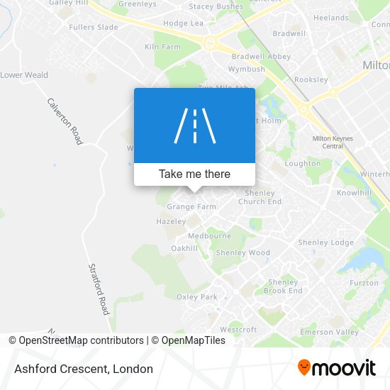 Ashford Crescent map