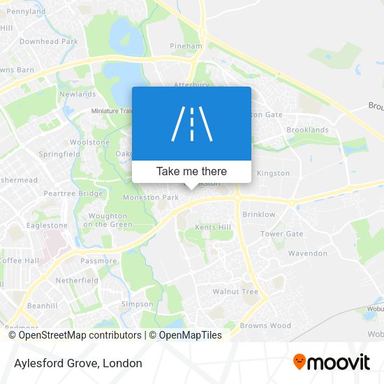 Aylesford Grove map