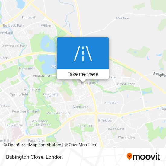 Babington Close map