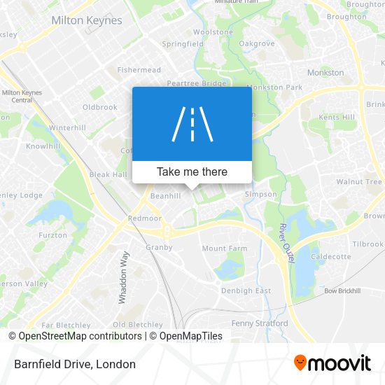 Barnfield Drive map