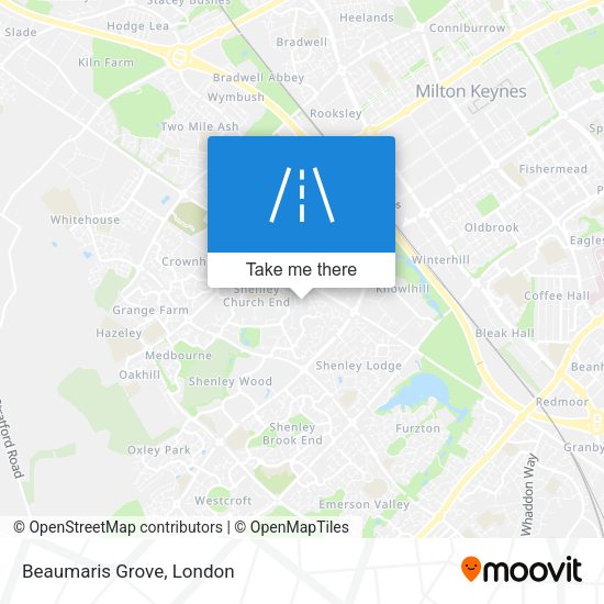Beaumaris Grove map