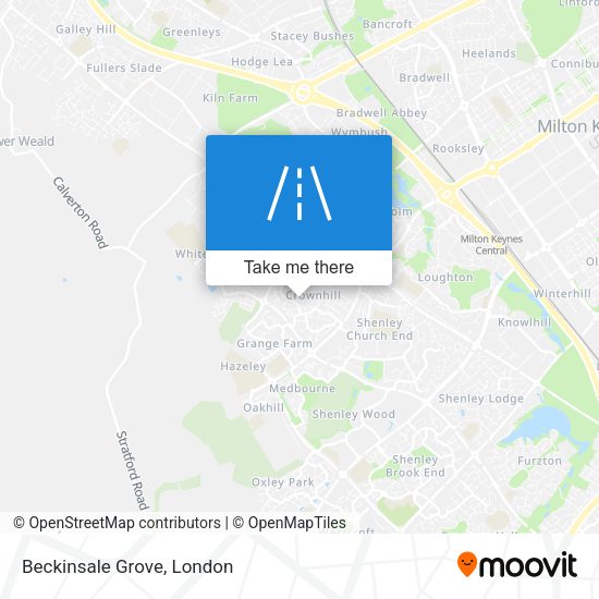 Beckinsale Grove map
