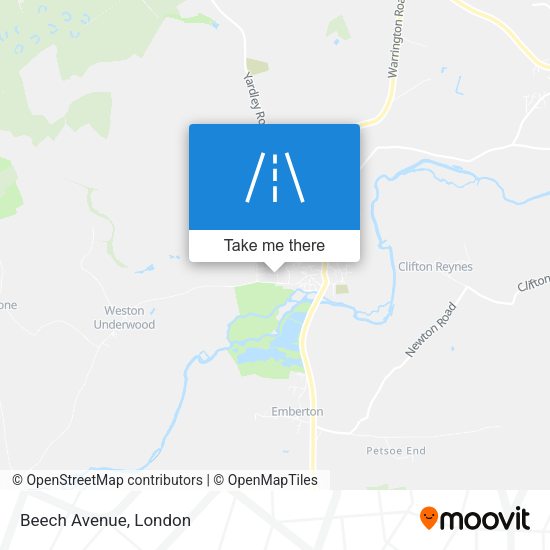 Beech Avenue map