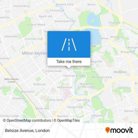 Belsize Avenue map
