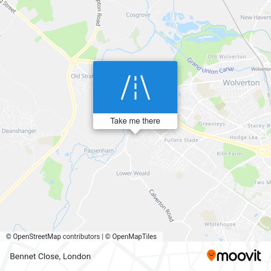 Bennet Close map