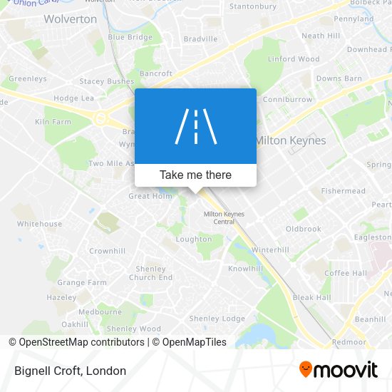 Bignell Croft map