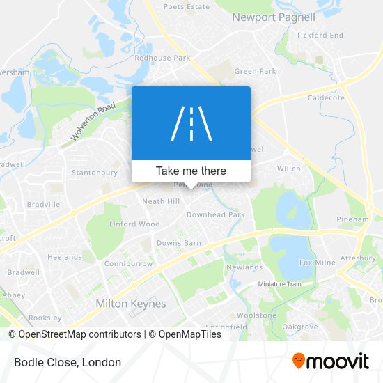 Bodle Close map