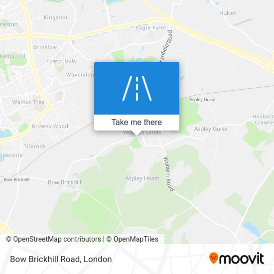 Bow Brickhill Road map