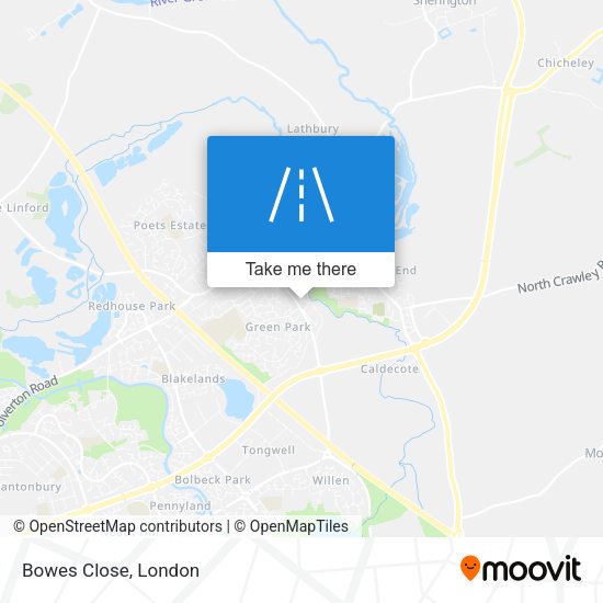Bowes Close map
