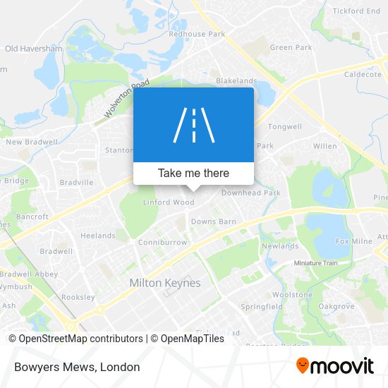 Bowyers Mews map