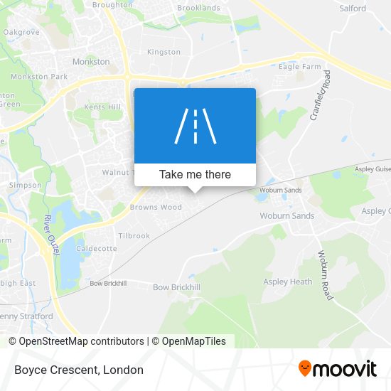 Boyce Crescent map