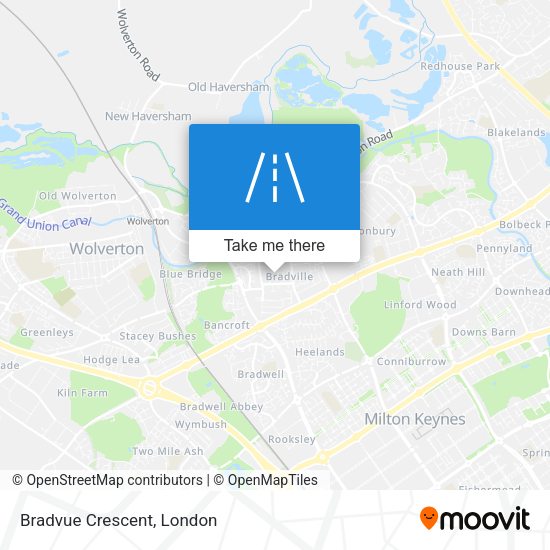 Bradvue Crescent map