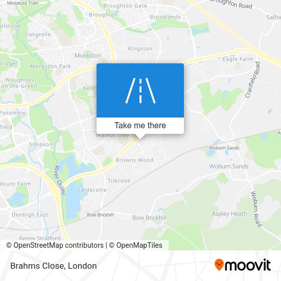 Brahms Close map