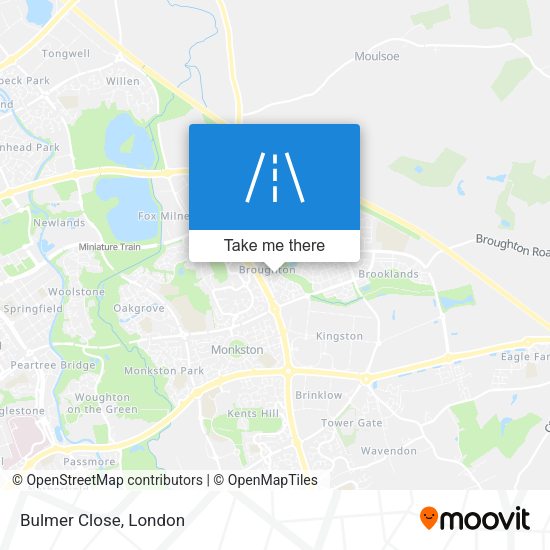 Bulmer Close map