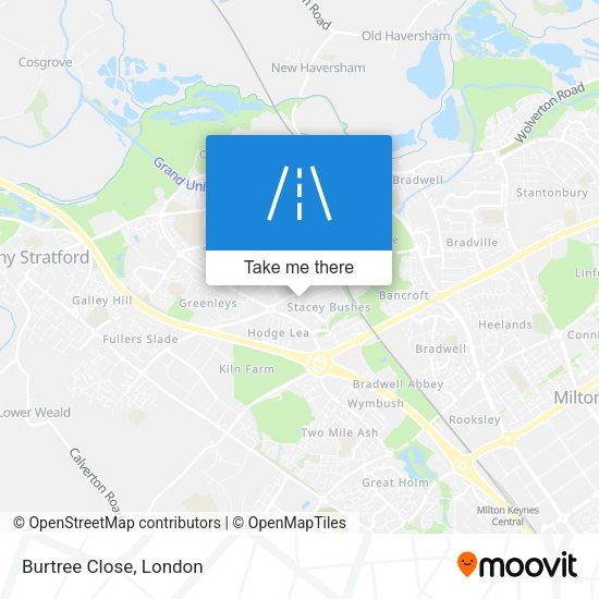 Burtree Close map