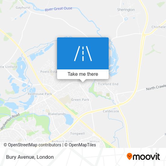 Bury Avenue map