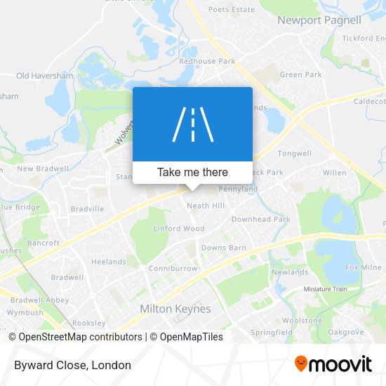 Byward Close map