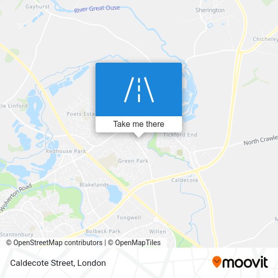 Caldecote Street map