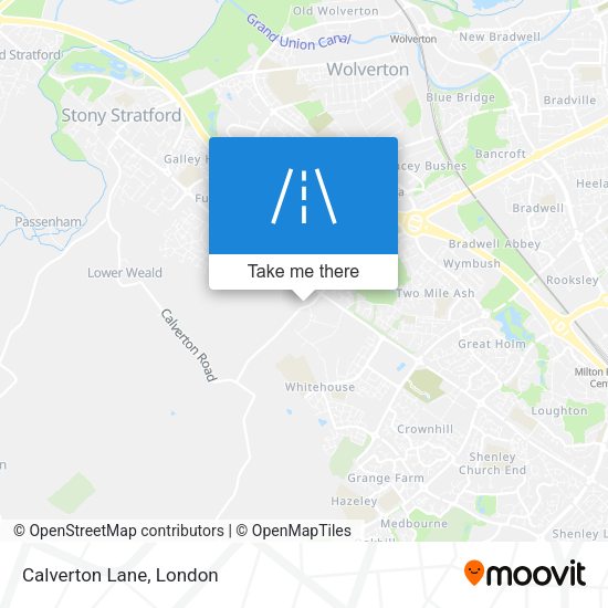 Calverton Lane map