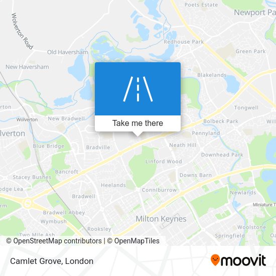 Camlet Grove map