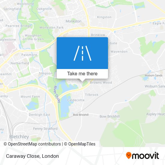 Caraway Close map