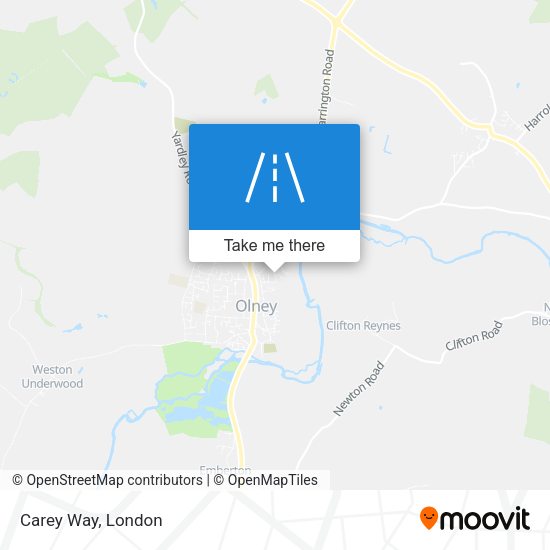Carey Way map