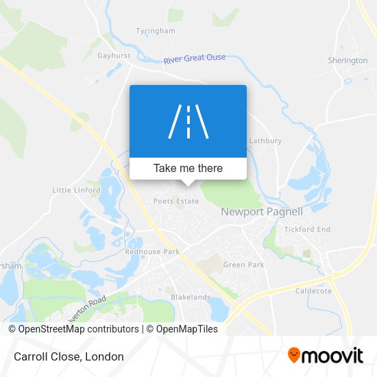 Carroll Close map