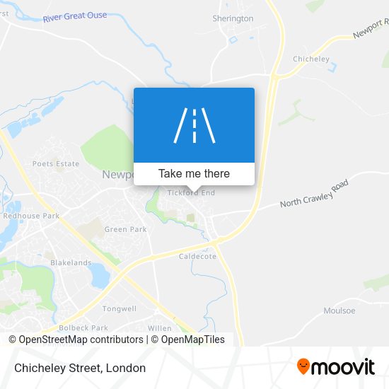 Chicheley Street map