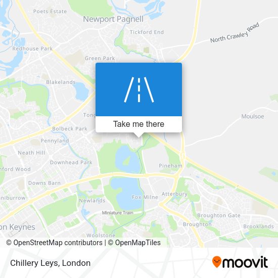 Chillery Leys map
