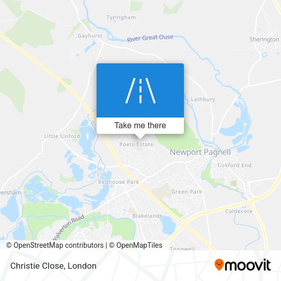 Christie Close map