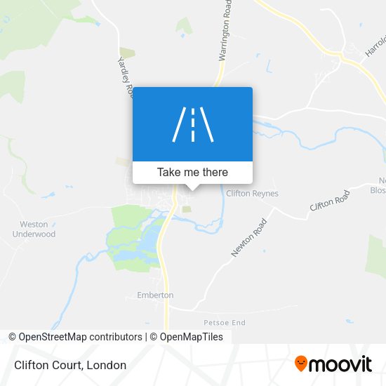 Clifton Court map