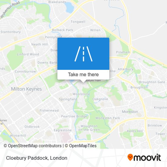 Cloebury Paddock map