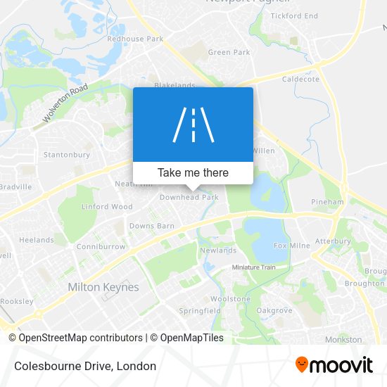 Colesbourne Drive map