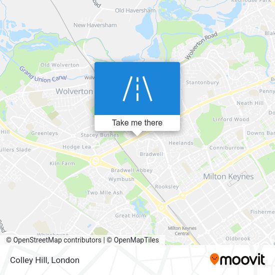 Colley Hill map