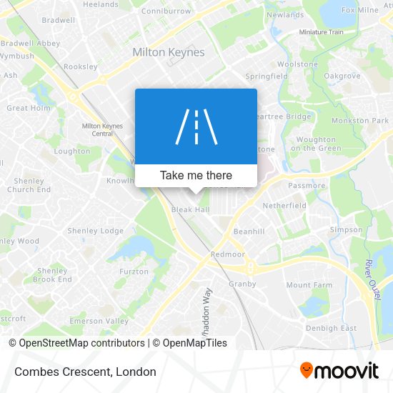 Combes Crescent map