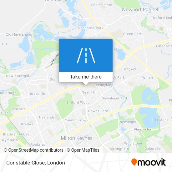 Constable Close map