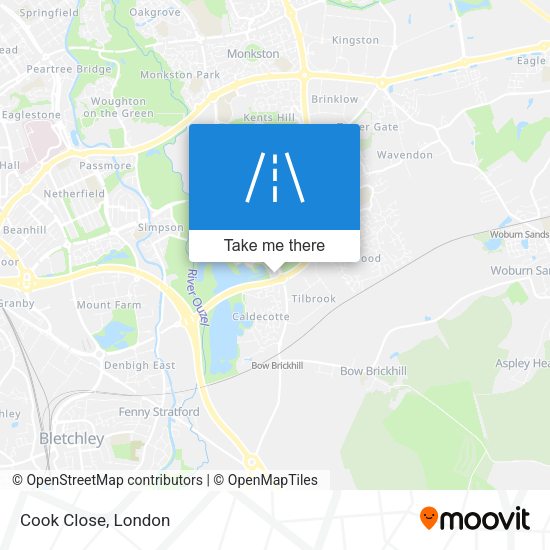 Cook Close map