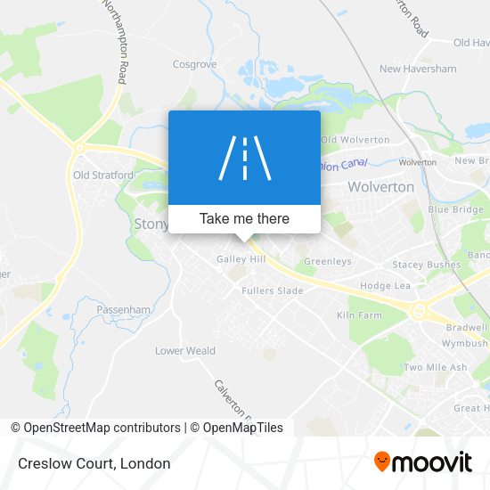 Creslow Court map