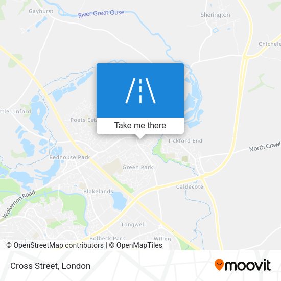 Cross Street map