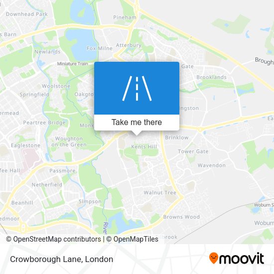 Crowborough Lane map