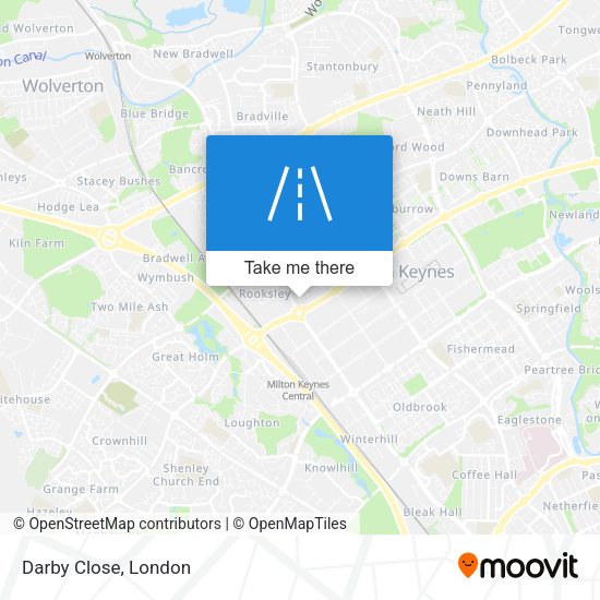 Darby Close map