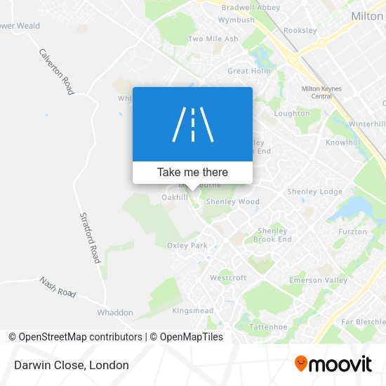 Darwin Close map