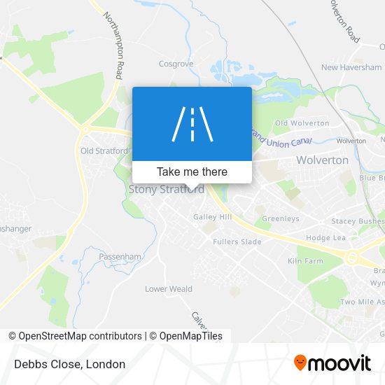 Debbs Close map