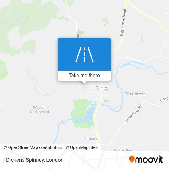 Dickens Spinney map