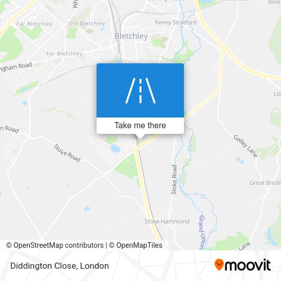 Diddington Close map