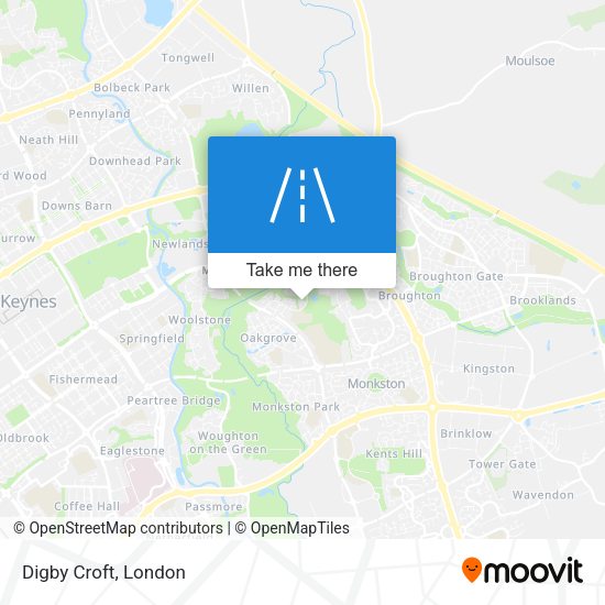 Digby Croft map