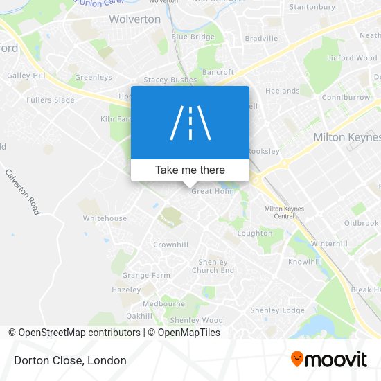 Dorton Close map